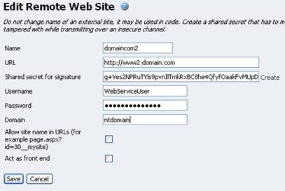 Edit remote Web site