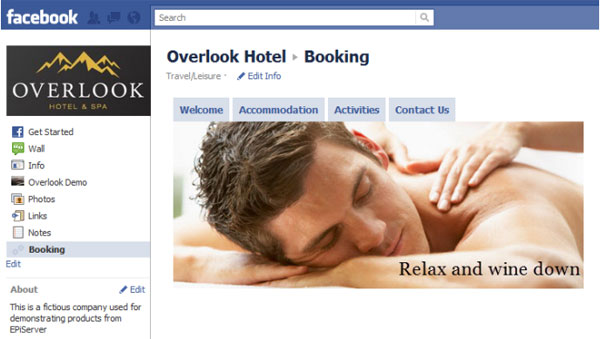 Personalized content for a SPA-lover on Facebook