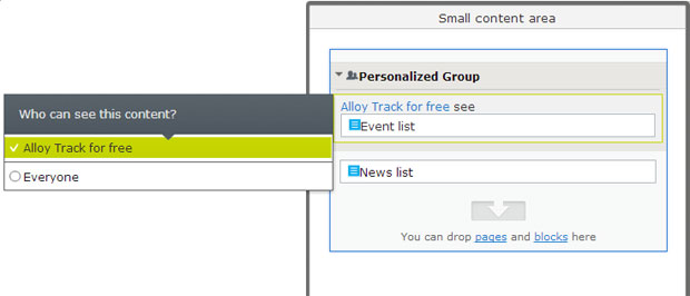Personalization of Blocks