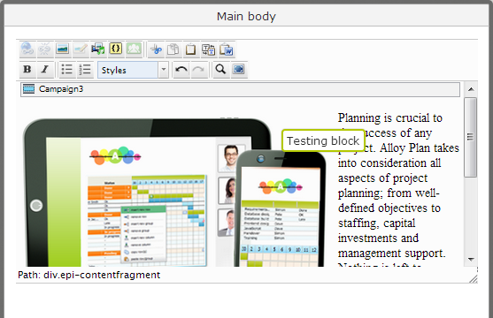 Drag-and-Drop of blocks in the Rich-Text Editor