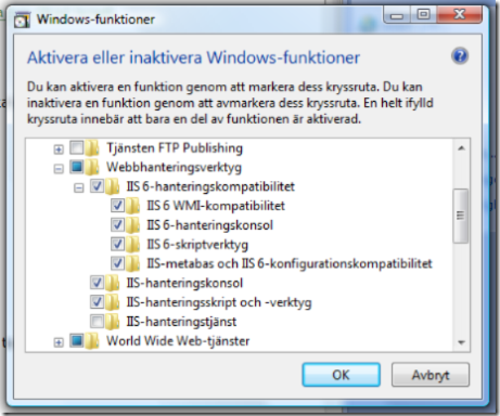 Activate or inactivate functions