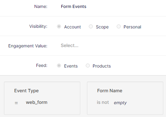 Form events filter