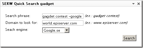 SerwQuickSearchExample