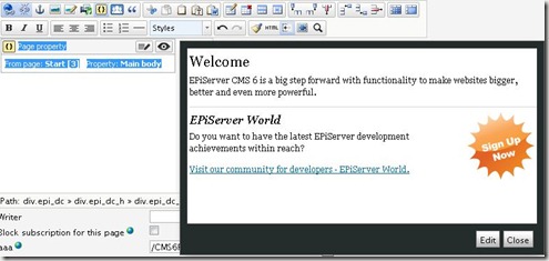 Dynamic content with full preview