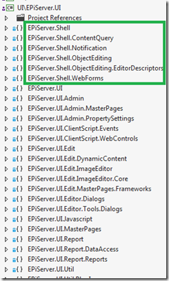EPiServerUINamespaces