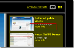 Playlist more info link